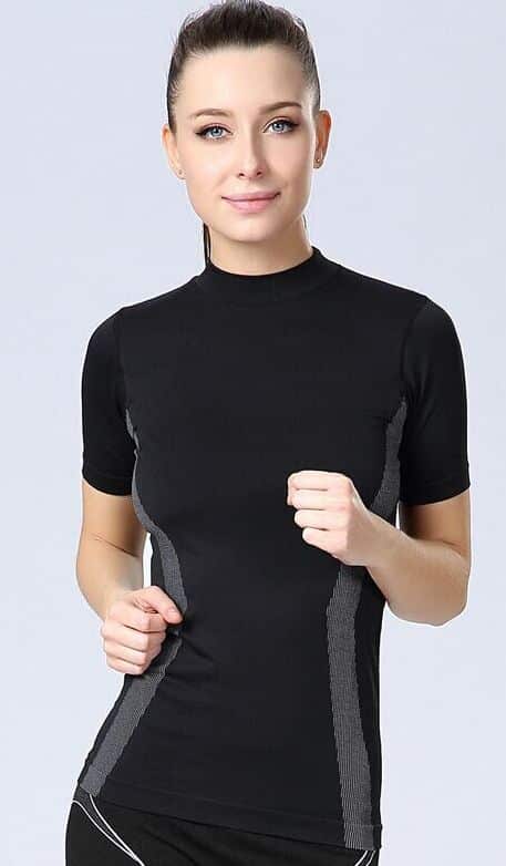 Women's Quick Dry Nylon T-Shirt - Blue Force Sports