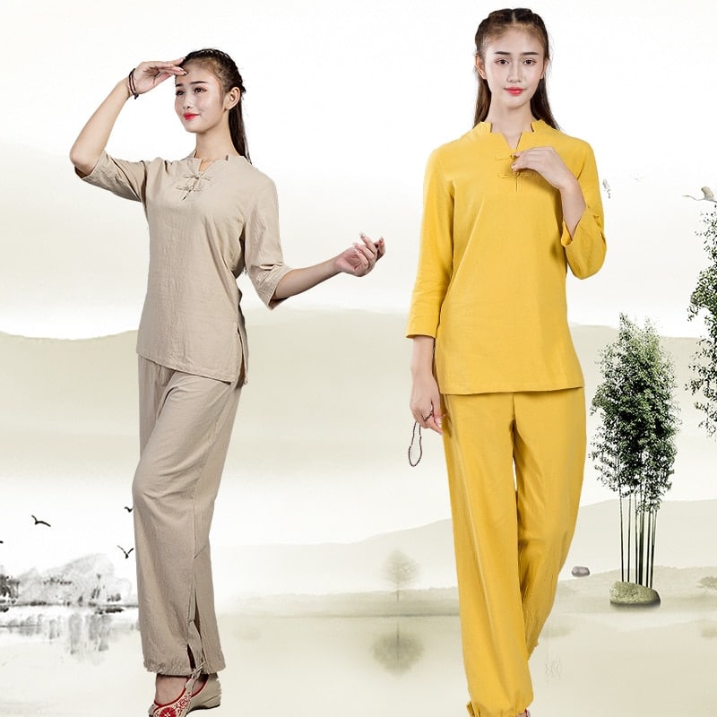 Cotton and Linen Tai Chi Set - Blue Force Sports