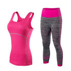 Women's Two Tone Sport Capris and Top Set - Blue Force Sports