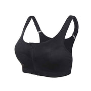 Women's Sport Bra with Front Zipper - Blue Force Sports