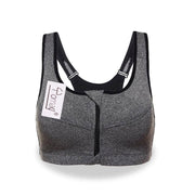Women's Sport Bra with Front Zipper - Blue Force Sports