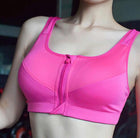 Women's Sport Bra with Front Zipper - Blue Force Sports