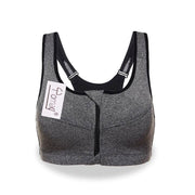 Women's Sport Bra with Front Zipper - Blue Force Sports