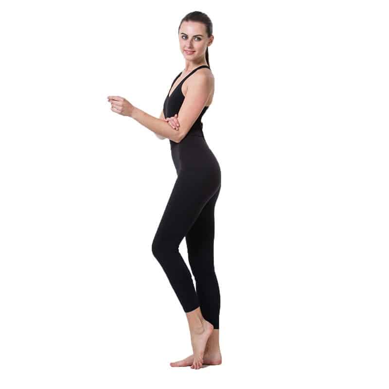 Crossed Back Straps Yoga Women's Bodysuit - Blue Force Sports