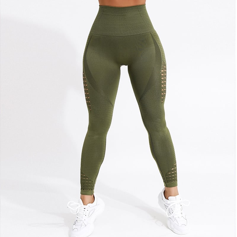 Push Up Seamless High Waist Leggings for Women - Blue Force Sports