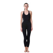 Crossed Back Straps Yoga Women's Bodysuit - Blue Force Sports