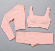Women's Stretchy Workout Sport Set - Blue Force Sports