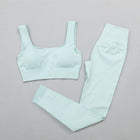 Women's Stretchy Workout Sport Set - Blue Force Sports