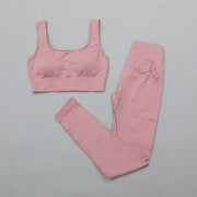 Women's Stretchy Workout Sport Set - Blue Force Sports