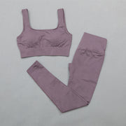 Women's Stretchy Workout Sport Set - Blue Force Sports