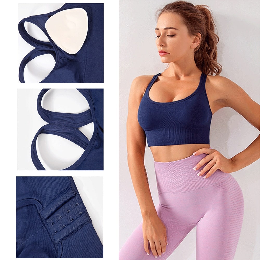 Seamless Sports Bra for Women - Blue Force Sports