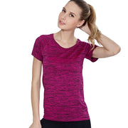 Women's Noise Pattern Quick Dry Sports Top - Blue Force Sports