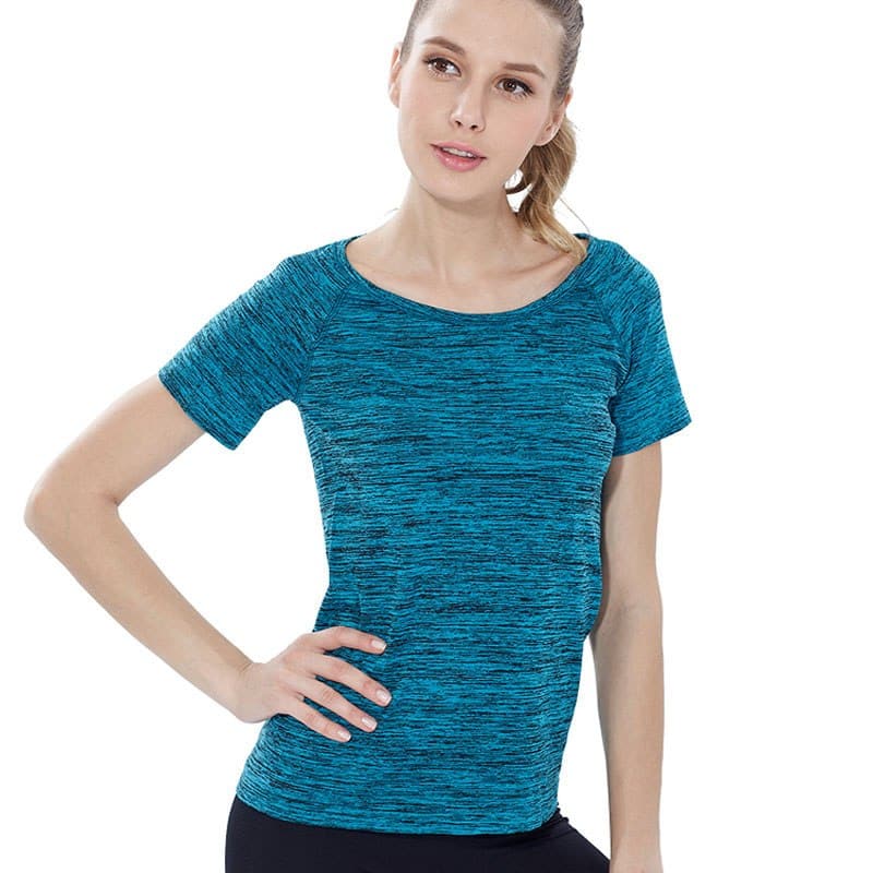 Women's Noise Pattern Quick Dry Sports Top - Blue Force Sports