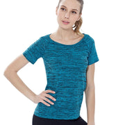 Women's Noise Pattern Quick Dry Sports Top - Blue Force Sports