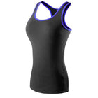 Women's Contrast Trim Sports Tank Top - Blue Force Sports