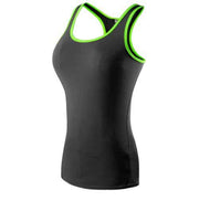Women's Contrast Trim Sports Tank Top - Blue Force Sports