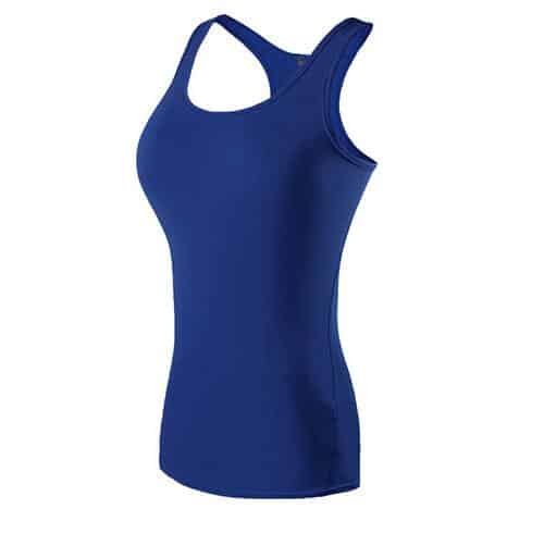 Women's Contrast Trim Sports Tank Top - Blue Force Sports