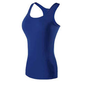 Women's Contrast Trim Sports Tank Top - Blue Force Sports