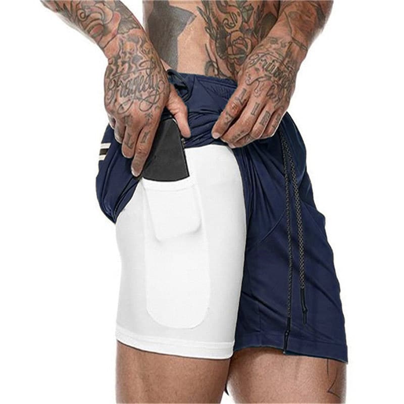 Men's Breathable Running Shorts - Blue Force Sports
