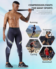 Men's Compression Quick Dry Pants - Blue Force Sports
