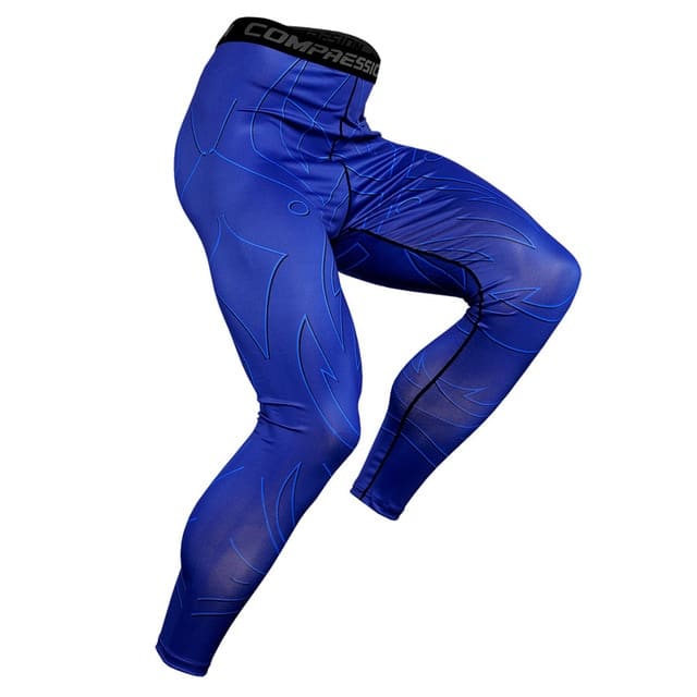 Men's Compression Quick Dry Pants - Blue Force Sports
