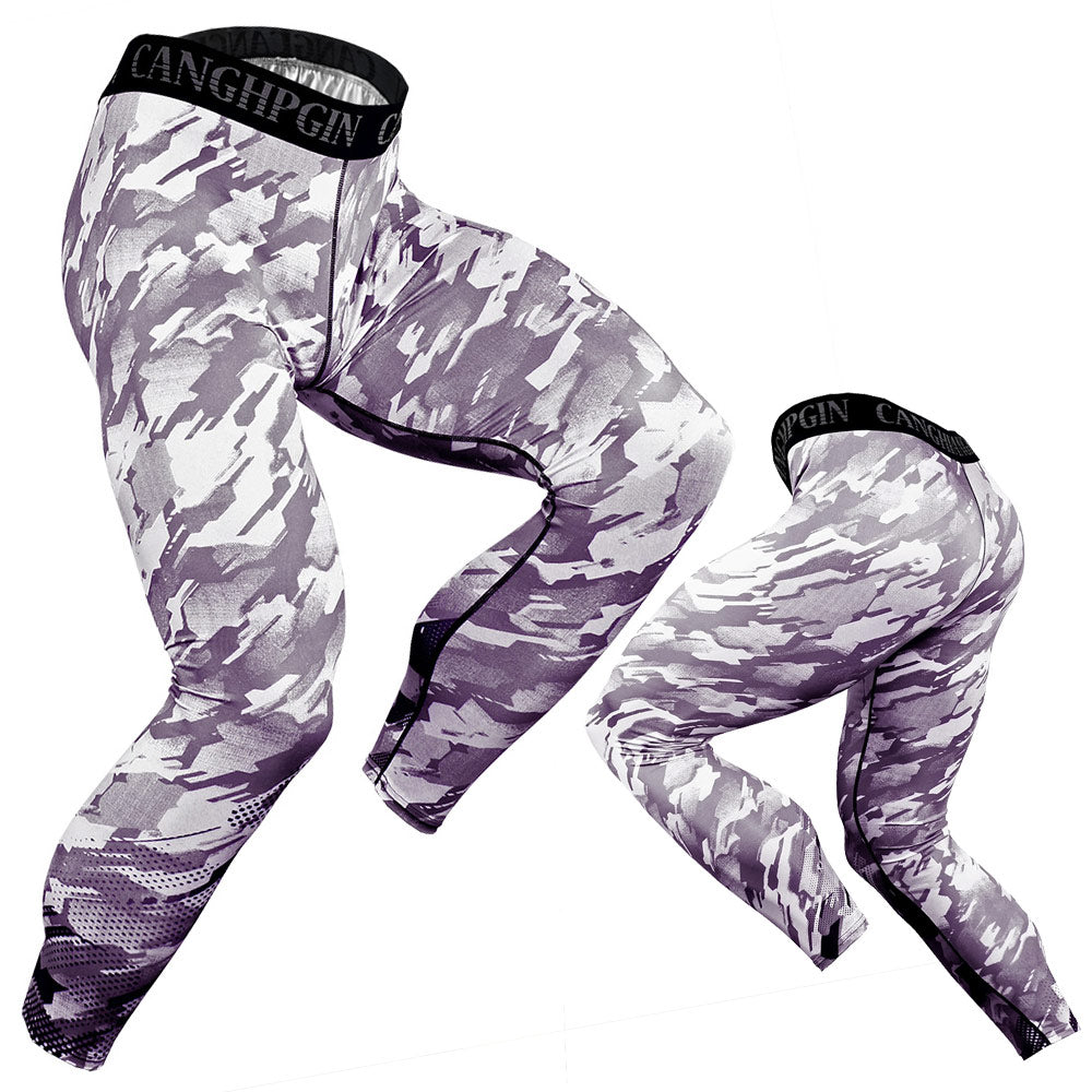 Men's Compression Quick Dry Pants - Blue Force Sports