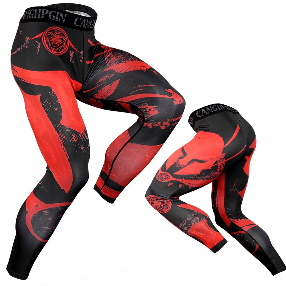 Men's Compression Quick Dry Pants - Blue Force Sports