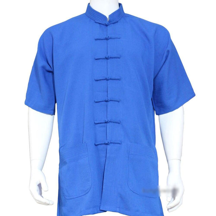 Linen Chinese Kung Fu Clothes - Blue Force Sports