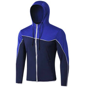 Men's Slim Running Hoodie - Blue Force Sports