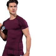 Quick Dry Fitness Compression T-Shirt for Men - Blue Force Sports