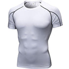 Quick Dry Fitness Compression T-Shirt for Men - Blue Force Sports