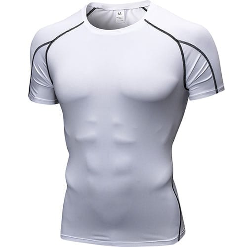 Quick Dry Fitness Compression T-Shirt for Men - Blue Force Sports