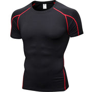 Quick Dry Fitness Compression T-Shirt for Men - Blue Force Sports