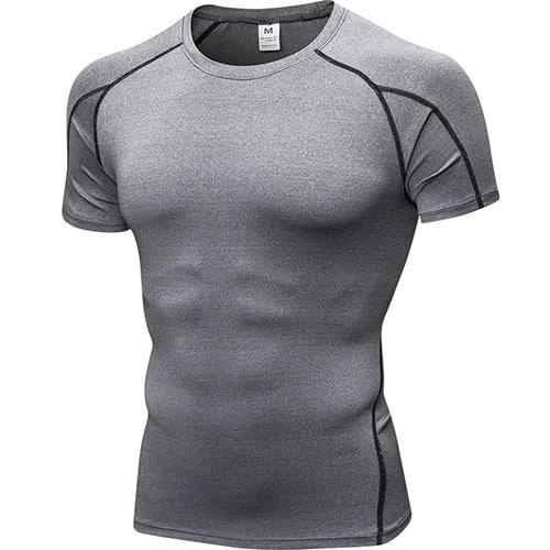 Quick Dry Fitness Compression T-Shirt for Men - Blue Force Sports