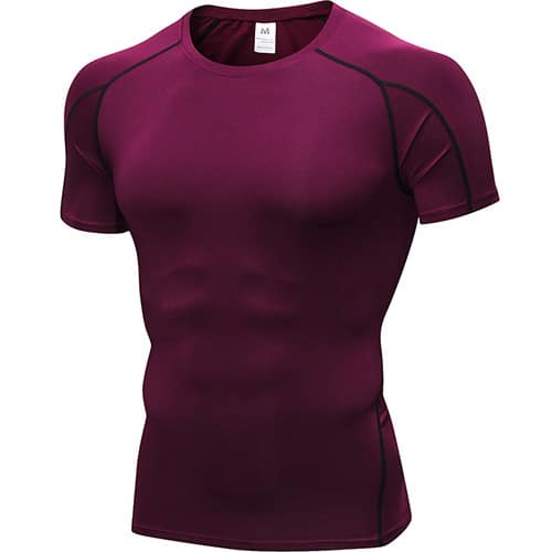 Quick Dry Fitness Compression T-Shirt for Men - Blue Force Sports