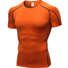 Quick Dry Fitness Compression T-Shirt for Men - Blue Force Sports