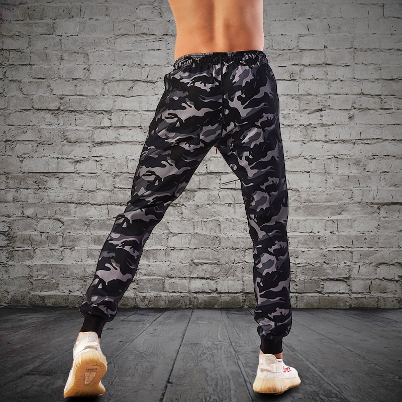 Men's Camouflage Printed Jogging Pants - Blue Force Sports