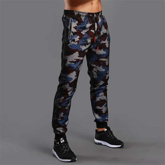 Men's Camouflage Printed Jogging Pants - Blue Force Sports