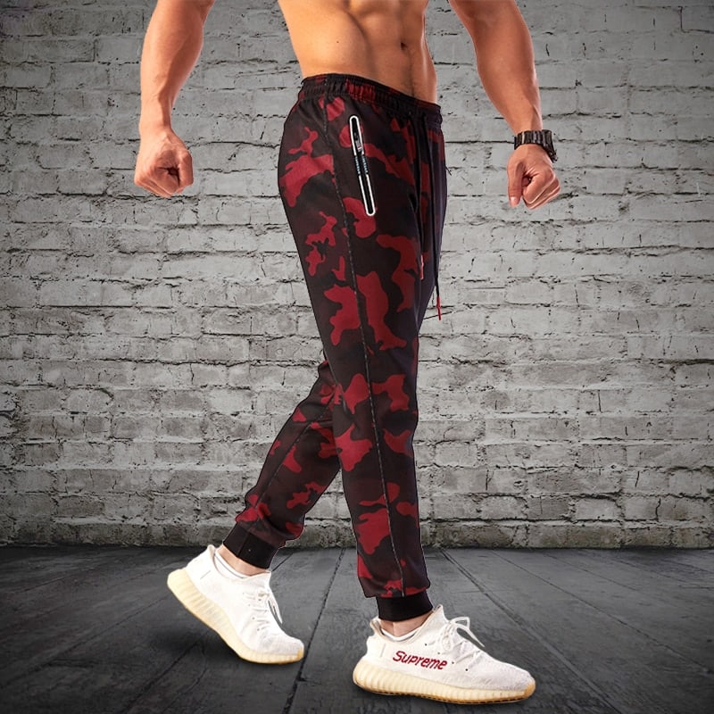 Men's Camouflage Printed Jogging Pants - Blue Force Sports