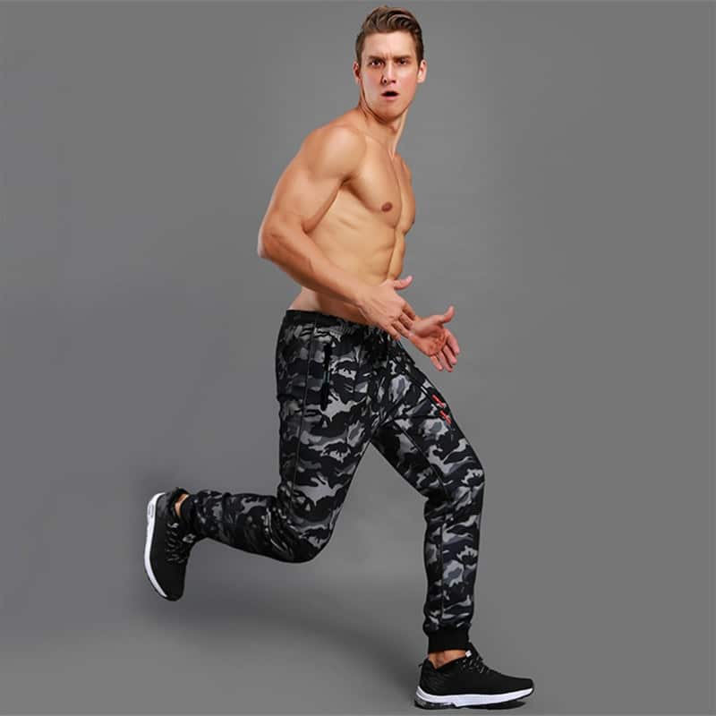 Men's Camouflage Printed Jogging Pants - Blue Force Sports