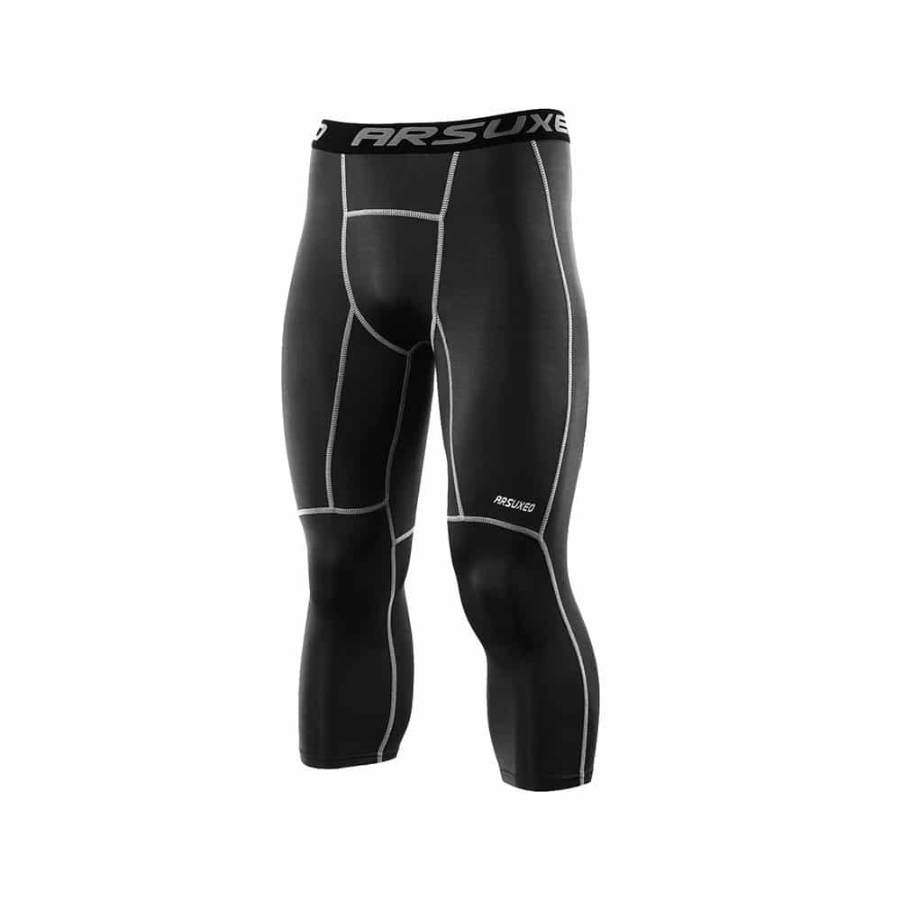 Men's Compression Running Tights - Blue Force Sports