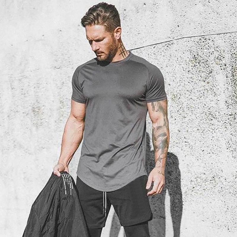 Men's Running O-Neck T-Shirt - Blue Force Sports