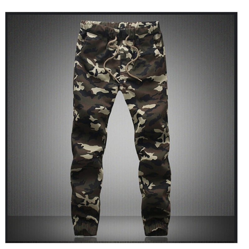 Jogger Pants for Men with Camouflage Prints - Blue Force Sports