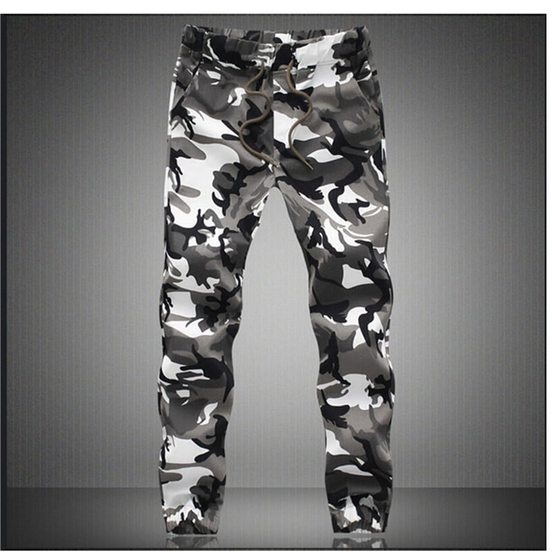 Jogger Pants for Men with Camouflage Prints - Blue Force Sports