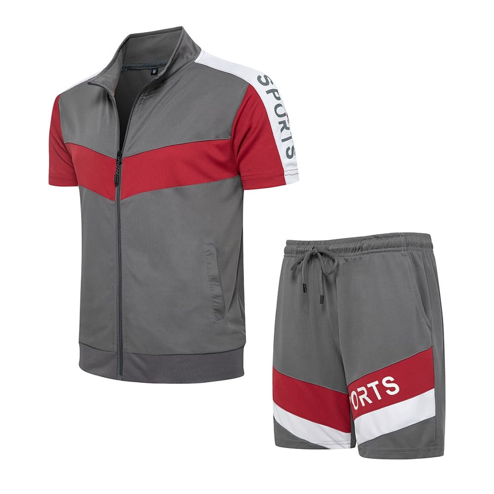 Men's Zipper Loose Sportsuit - Blue Force Sports