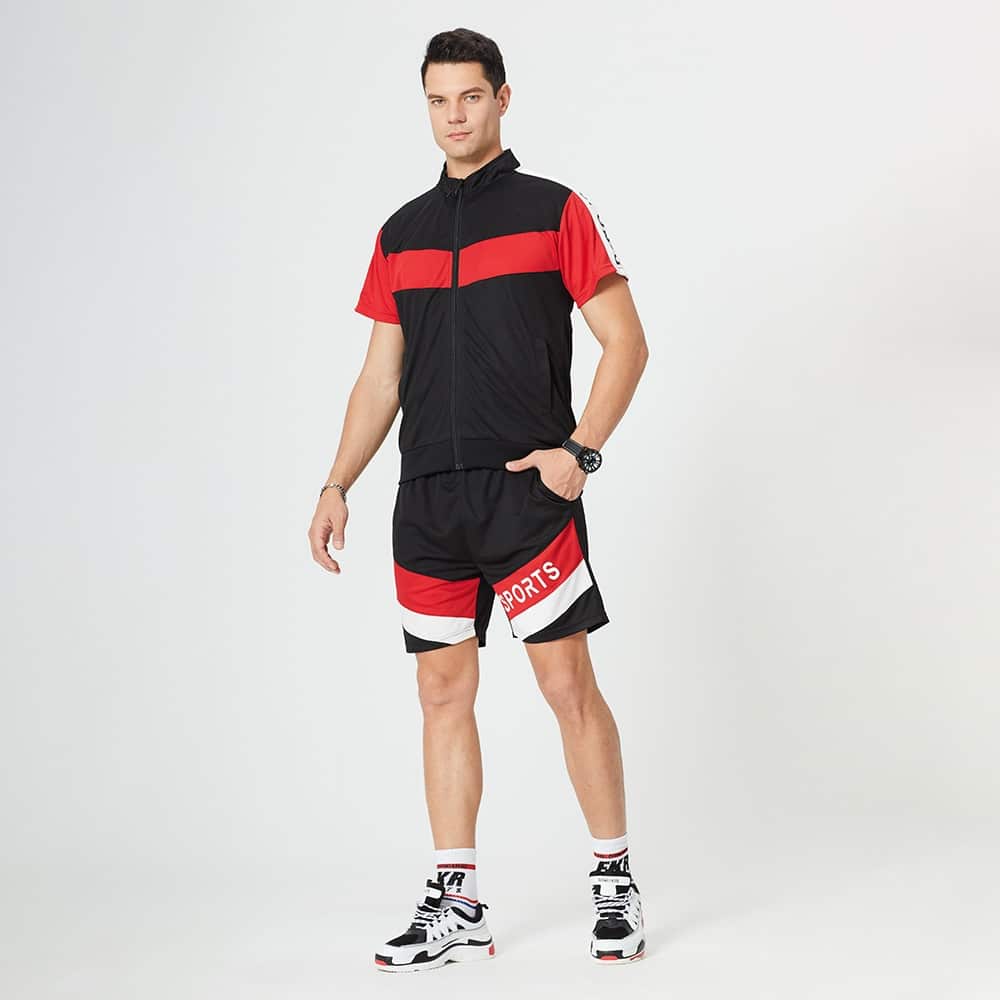 Men's Zipper Loose Sportsuit - Blue Force Sports