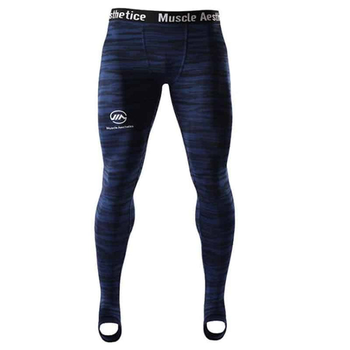 Men's Compression Tight Leggings for Running - Blue Force Sports