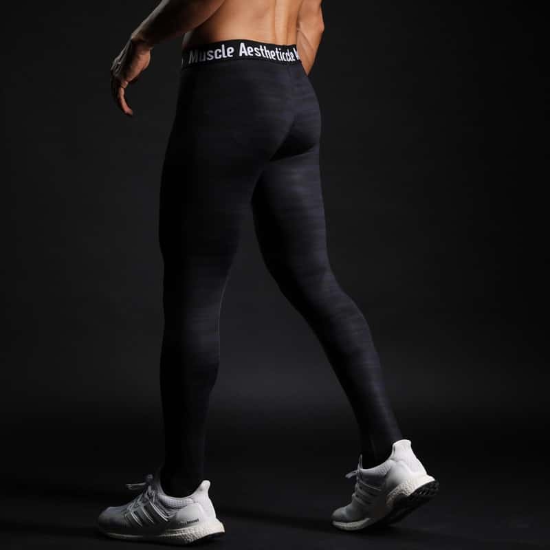 Men's Compression Tight Leggings for Running - Blue Force Sports
