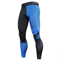 Men's Compression Tight Leggings for Running - Blue Force Sports