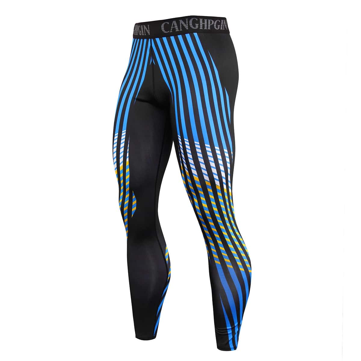 Men's Compression Tight Leggings for Running - Blue Force Sports
